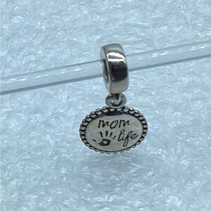 Pandora, “Mom Life” Dangle Pendant Charm S925 Ale P86-1